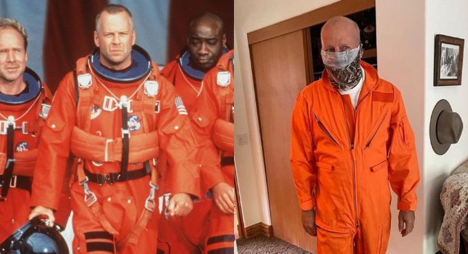 Брюс Уиллис примерил на карантине тот самый костюм из фильма «Армагеддон»